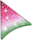 Burgundy Cherry Green Glitter