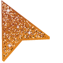 Carrot Orange Glitter