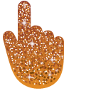 Carrot Orange Glitter