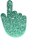 Dark Spring Green Glitter