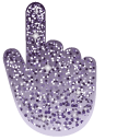 English Violet Glitter