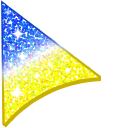 Freedom Blue Energizing Yellow Glitter