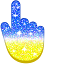 Freedom Blue Energizing Yellow Glitter