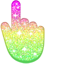 Green Pink Ice Cream Glitter