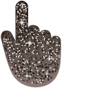Jet Black Glitter
