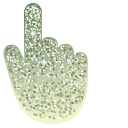 Lime Chiffon Green Glitter