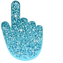 Non-Photo Blue Glitter