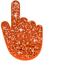 Orange Glitter