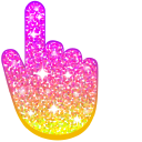 Pink Yellow Glitter