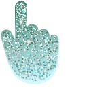 Robin Egg Blue Glitter