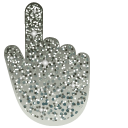 Spring Rain Gray Glitter