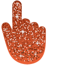 Tangelo Orange Glitter