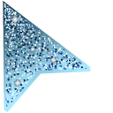 Vista Blue Glitter