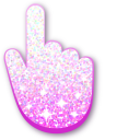White-Pink Glitter