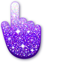 White-Purple Glitter