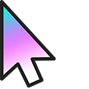 Custom Cursor Logo Gradient