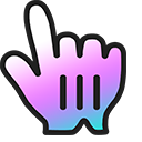 Custom Cursor Logo Gradient