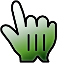 White Flower Green Stem Gradient