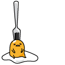 Gudetama and a Silver Fork