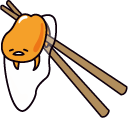 Gudetama and Chopsticks