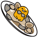 Gudetama and Clam Seashells