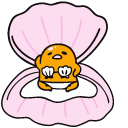 Gudetama and Clam Seashells