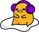 Gudetama and DJ Headphones