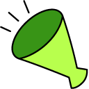 Gudetama and Green Megaphone