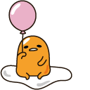 Gudetama and Pink Balloon