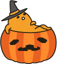 Gudetama and Pumpkin