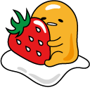 Gudetama and Strawberry