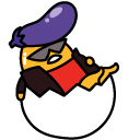 Gudetama Cool Eggplant