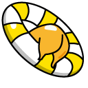 Gudetama in a Swim Ring