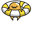 Gudetama in a Swim Ring