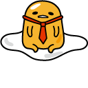 Gudetama in Red Tie
