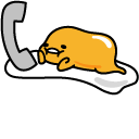 Gudetama on the Phone