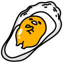 Gudetama Resting on an Oyster Shell