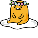 Gudetama Summer Flowers