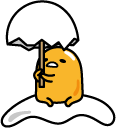 Gudetama with an Egg Shell Umbrella