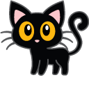 Black Cat and Jack o' Lantern