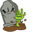 Halloween Grave and Zombie Hand