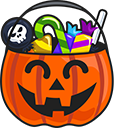 Halloween Lollipop and Pumpkin Basket