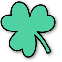 Hello Kitty and a Shamrock