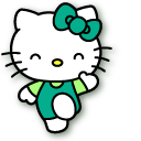 Hello Kitty and a Shamrock