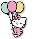 Hello Kitty and Balloons