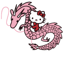 Hello Kitty and Chinese Dragon