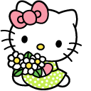 Hello Kitty and Daisies