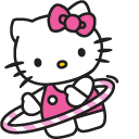 Hello Kitty and Hula Hoop