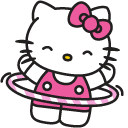 Hello Kitty and Hula Hoop