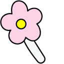 Hello Kitty and Pink Flower